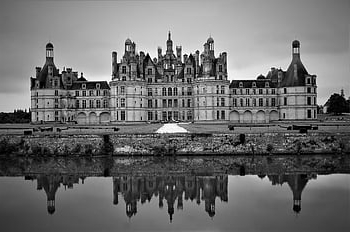 castle, chateau De Chambord, architecture, palace, loire Valley, france, estate, manor, black And White