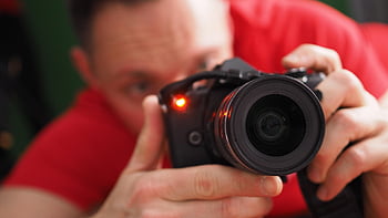fotografo, telecamera, uomo, fotografia, foto, persona, passatempo, lente, attrezzatura, messa a fuoco, professionale