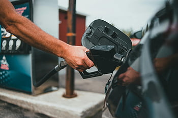 benzín, tankování, auto, čerpací stanice, tryska, ruka, detail, vozidlo, palivové čerpadlo, plynové čerpadlo