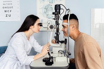 göz muayenesi, optometristin, modern ekipman, hasta, Profesyonel Göz Bakımı, göz sağlığı, optometri, göz testi, tıbbi malzeme, göz kliniği, göz doktoru
