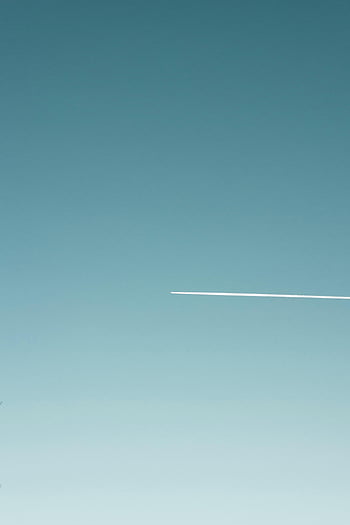 cielo blu, aereo, contrail, cielo sereno, Contrail lungo, fotografia del cielo, vista aerea, aviazione, viaggio, natura, all'aperto