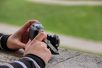 fotografia, dłoń, robienie zdjęć, obrazek, ręce, dziewczynka, kobieta, osoba, zdjęcie, fotograf, nagranie
