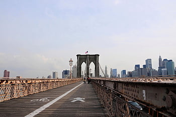 pont, le pont de Brooklyn, Etats-Unis, Manhattan, New York, ville, tourisme, Voyage