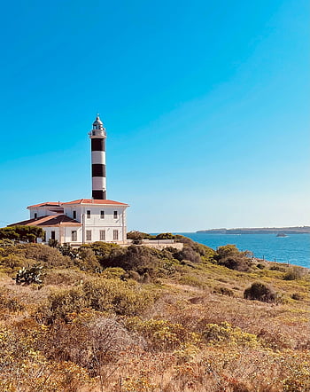 faro, portocolom, mallorca, acantilado, mar, Oceano, playa, costa, torre, edificio, naturaleza