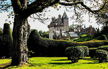 skotský, hrad, Hrad Guthrie, Skotsko, historický, starověké, Spojené království, cestovat, starý, pevnost, Evropa