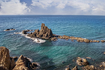 sea, reef, blue, rocks, nature, costa, ocean