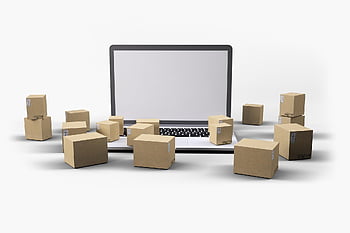 delivery, boxes, laptop, online Shopping, online Business, concept, idea, icon, box, e-commerce, business
