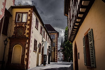 historic Center, architecture, aschaffenburg, bavaria, germany, building