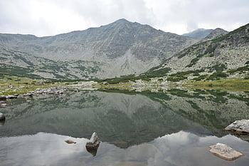 mountain, landscape, lake, natue, musala, mountaintop, nature, reflection, clouds, rila Mountains, bulgaria