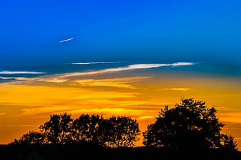 sunset, sunrise, golden hour, silhouette trees, vibrant sky, nature photography, landscape, evening sky, tree silhouettes, dramatic sky, outdoor scene