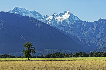 Nový Zéland, aoraki mount cook, aoraki, Mount Cook, národní park westland, hory, sníh, ledovec, Příroda, krajina, nebe