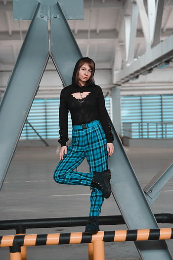 parking Lot, punk, goth, gothic, parking, young Woman, fashion, style, hood
