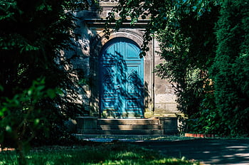 pintu, pintu gerbang, jalan masuk, bangunan, dinding