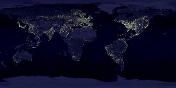 world map, night view, global map, city lights, continents, night time, earth from space, illuminated cities, world at night, night map, global view