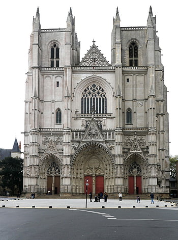 nantes katedrali, katedral, Fransa, kilise, Gotik, mimari, orta Çağlar
