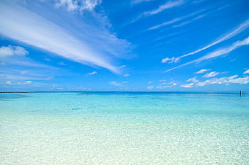 Rive bleue claire, eaux turquoises, ciel clair, atoll de laamu, Maldives, escapade relaxante, plage tranquille, eau bleue claire, vacances à la plage, paradis tropical, plage serein