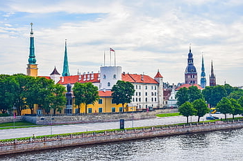 riga, hrad, pevnost, historické centrum, Lotyšsko, Evropa, prázdnin, město, cestovní ruch, věže, kostel