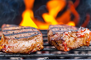 steak, grillezés, rostély, hús, marhahús, kerti sütés, Tűz, főzés, roston sütés, grillezett, élelmiszer
