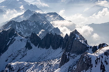 vrchol, summitu, hory, sníh hory, Alpy, vysokohorský, pohoří, horské krajiny, hornatý, krajina, Příroda