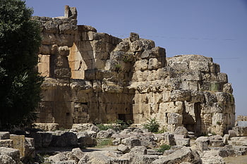 baalbek, Libanon, ruiny, archeologie, římské architektury
