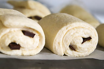 bolest au chocolat, rohlík, čokoládový croissant, snídaně, Lahodné, jídlo, jíst, sladký, Chutný, pečený, pekařství