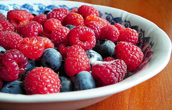fruits, raspberries, blueberries, bowl, fresh, fresh Berries, mixed Berries, produce, harvest, organic, healthy