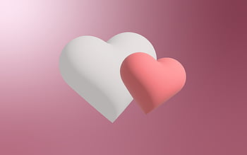 Liebe, Herzen, Tapete, Valentinstag, machen, Hintergrund, Gradient, Beleuchtung, Rosa