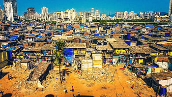 mumbai, daerah kumuh, kemiskinan, miskin, ghetto, pondok, kota, chawl, budaya, bombay, menara