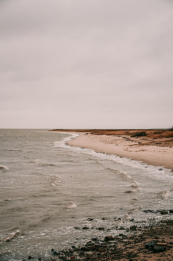beach, coast, sea, horizon, ocean, water, shore, seashore, coastline, waves, scenery