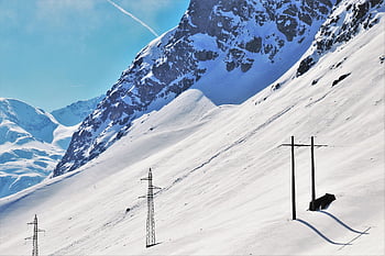 cool, mountains, strommast, the Height Of The, energy, shine, mountain, perspective, high, snow, steep