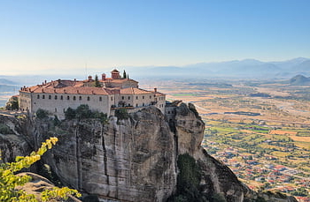 meteora, klooster, rock klooster, berg-, Griekenland, rots, rotsformatie, landschap, religie, kerk, Grieks