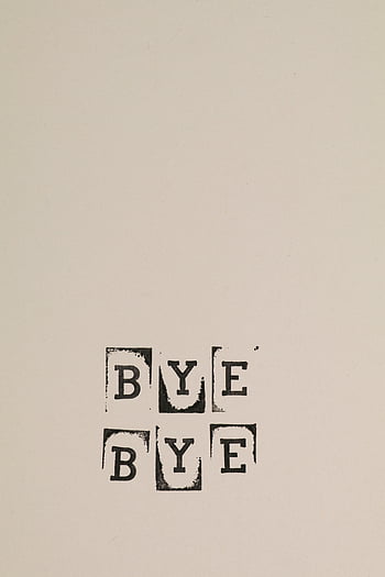 ilustrace, text, minimalistický design, výrazná černá, Styl šablony, světlé pozadí, kreativní design, Sbohem text, grafické umění, typografie, jednoduchý design