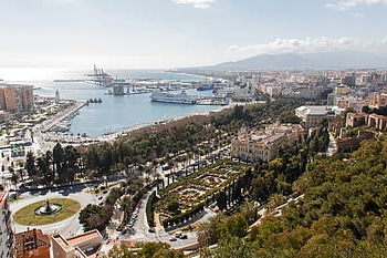 malaga, andalusie, Španělsko, divadlo, romano, provincie, Evropa, costa del sol, středomoří, pobřeží, pláž