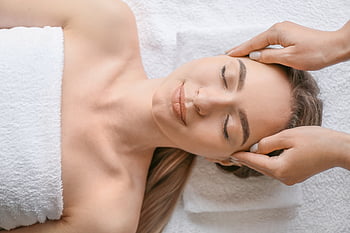 Frau, Massage, Gesicht, Spa, Person, weiblich, Haut, Wellness, Gesundheit, Behandlung, Karosserie