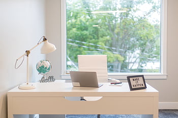 home, office, interior, design, business, desk, laptop, chair, window, space, work