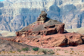 timna, údolí, poušť, park, arava, eilat, Izrael, Červené, cestovat, kámen, přírodní