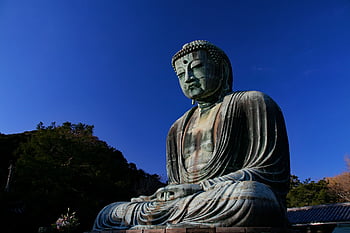 kamakura, buddha, japan, statue, religion, buddhism, buddhist, big, daibutu, meditation, monk