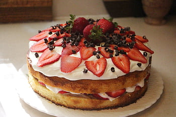 dort, Lahodné, jídlo, dezert, torte, jahody, Příroda, borůvky, snídaně, čerstvý, jíst