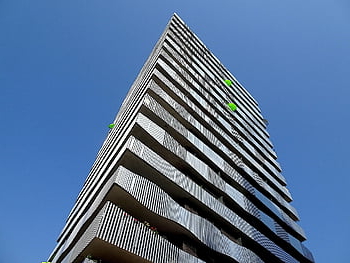 modern Architecture, facade, building, structure, aluminum, drink, residential Building, steel, city, paris, france