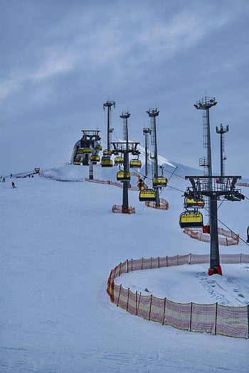 lyžařský vlek, sníh, Příroda, zimní, lyžování, výtah, hora, lyžařský areál, sklon