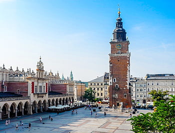 Krakov, Polsko, cestovní ruch, architektura, wawel, Evropa, město, hrad, věž, cihlový, unesco