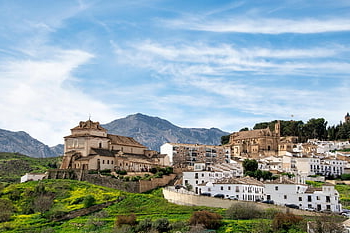 churches, houses, clouds, antequera, malaga, nature, spain, landscape
