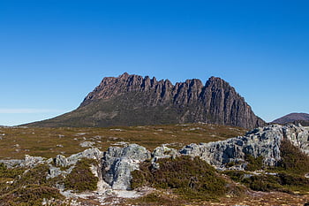 bölcső hegy, hegy, sziklák, csúcstalálkozó, Kilátás, tájkép, természet, Tasmania