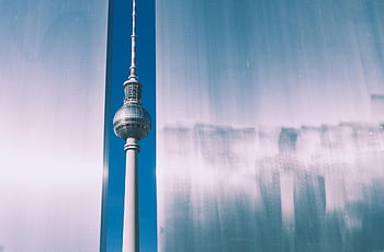 برلين،  برج تلفزيون،  معلم معروف،  هندسة معمارية،  مدينة،  الحضاري،  استكشاف،  أزرق