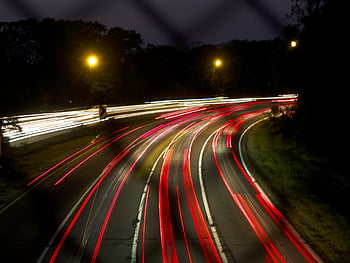 ulice, noc, světla, auto, rozmazat, provoz, abstraktní, světlo, silnice, Pozadí, rozmazané
