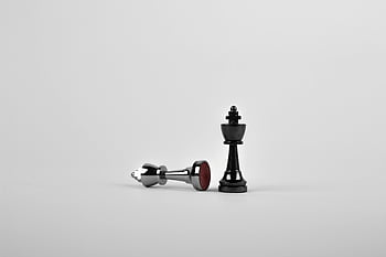 pezzi degli scacchi, scacchi d'argento, superficie bianca, re degli scacchi, pezzo caduto, strategia, vittoria, avvicinamento, gioco di scacchi, Strategia di scacchi, Victory di scacchi