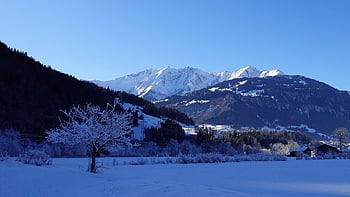 winter Landscape, mountains, snow, cold, the Shade
