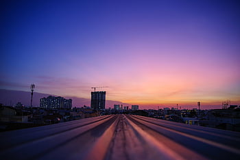 tramonto, natura, cielo, crepuscolo, tetto, saigon, Vietnam, paesaggio