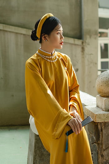 mujer, ao dai, Boda, Moda, vestido de novia, novia, ropa tradicional, hermoso, bonita, niña, hembra