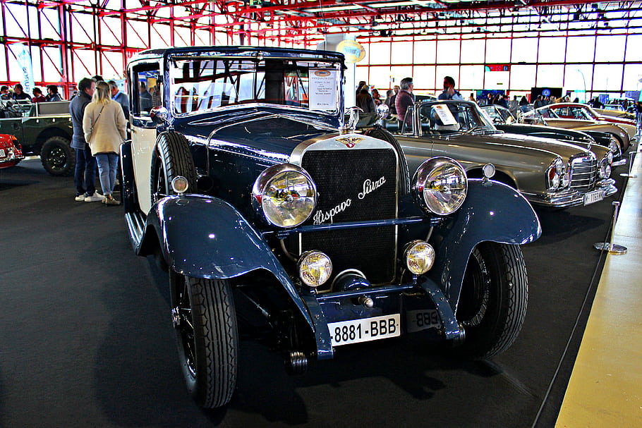 Hispano Suiza, prototyp, 1924, klasické auto, T49, HS26, junior, vinobraní automobil, Přehlídka aut, výstava, lidé
